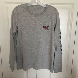 Vineyard Vines NWT Men’s Heather Gray Long Sleeve Tee Size Small
